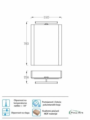 ORMARIĆ SOFT 55 GD 0852 WOOD