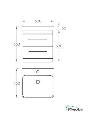 ORMARIĆ LUXOR 50F DD 1016 ANT.