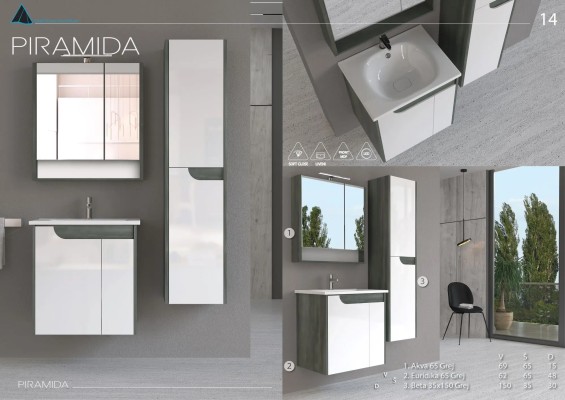 VERTIKALA BETA 35X150 GREY