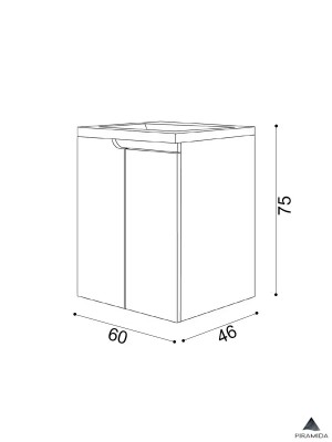 ORMARIĆ EURIDIKA 60 HK