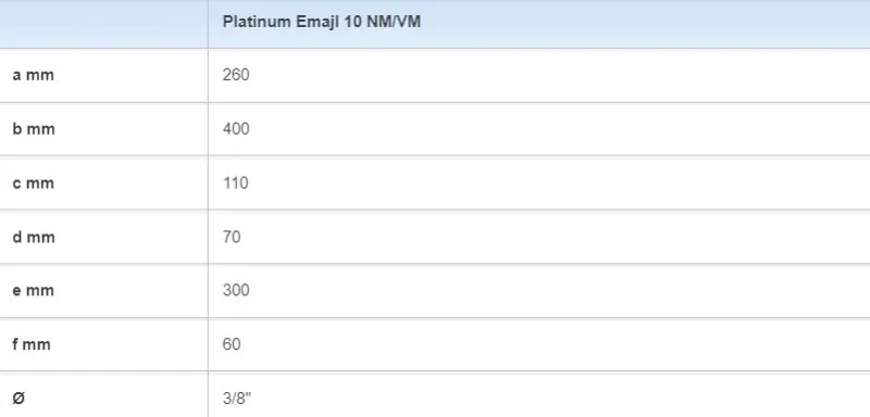 BOJLER PLATINUM 10L NM