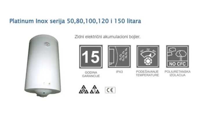 BOJLER PLATINUM 80L PROHROM