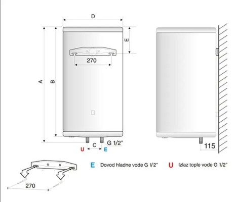 BOJLER PLATINUM 80L PROHROM