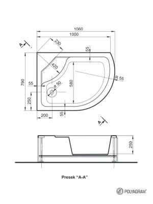 POLY KADA ELENA 110X80 L KPL.