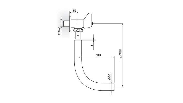 ISPIRAČ WC ŠOLJE 3/4 A95034