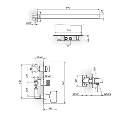 S2 BAT.TUŠ KADA BLACK 231609B