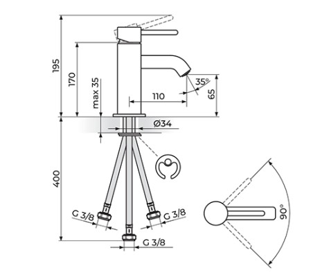 ZERRO BAT.LAVABO JZ30103