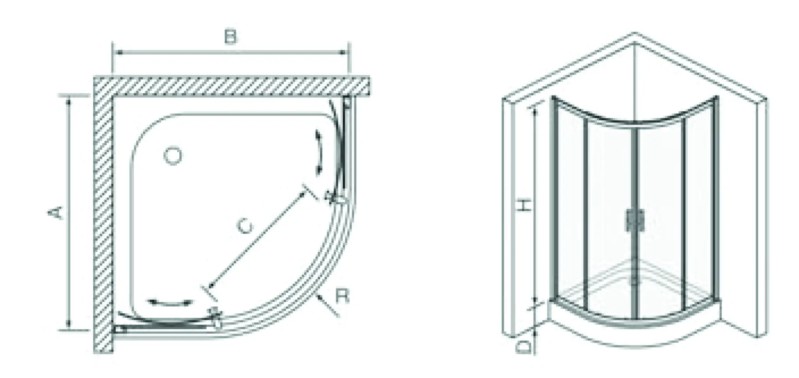 PARAVAN 846RK101 R-90x190 6mm
