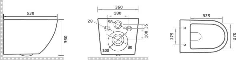 WC ŠOLJA KONZ.EURO STANDARD 53