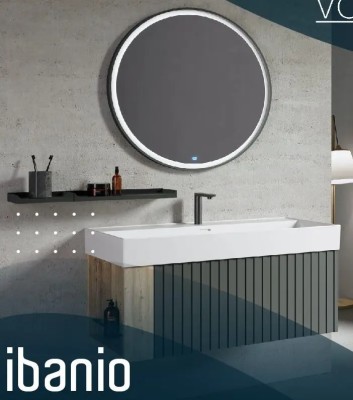 OGLEDALO LED IBANIO CREA W.80